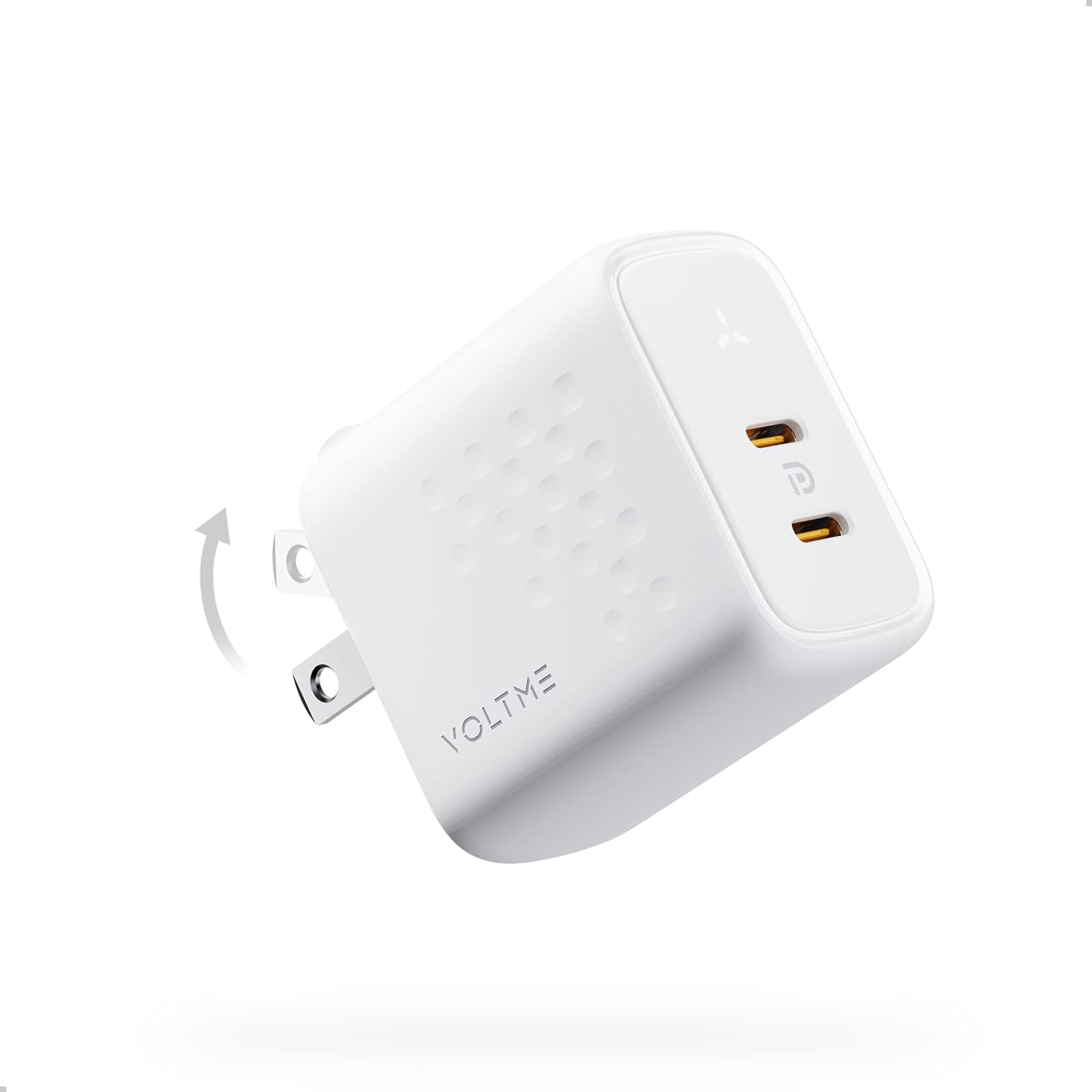 Cốc Sạc Nhanh Voltme Revo 35 Duo GaN Tech Charger (Chân gập, Dual-Port 35W)