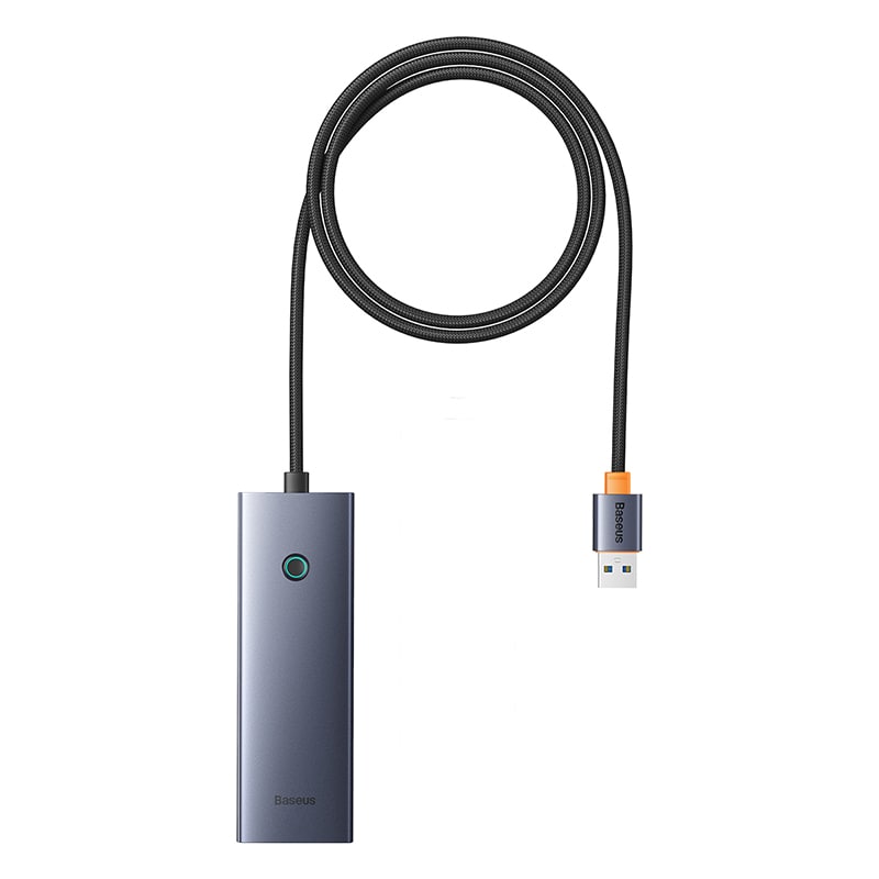Hub Chia Cổng Baseus UltraJoy 4 Cổng USB 3.0 | Tốc Độ 5Gbps, Hỗ Trợ Nguồn Phụ Type-C
