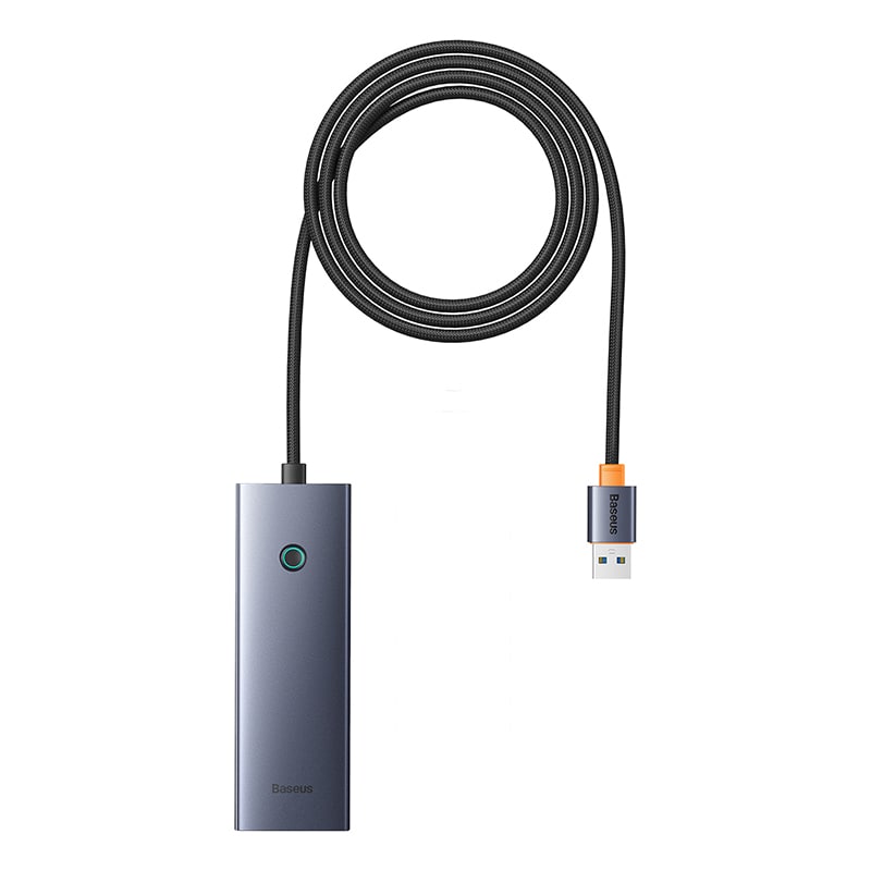 Hub Chia Cổng Baseus UltraJoy 4 Cổng USB 3.0 | Tốc Độ 5Gbps, Hỗ Trợ Nguồn Phụ Type-C