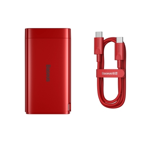 Bộ Sạc Baseus GaN3 Pro 65W | 3 Cổng 2 Type-C & 1 USB, Kèm Cáp, Sạc Nhanh Laptop
