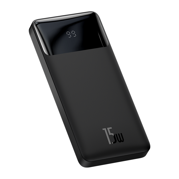 Sạc Dự Phòng Baseus Bipow 15W | 10K / 20K / 30K mAh, Màn Hình LED Báo Pin, Sạc 3 Cổng