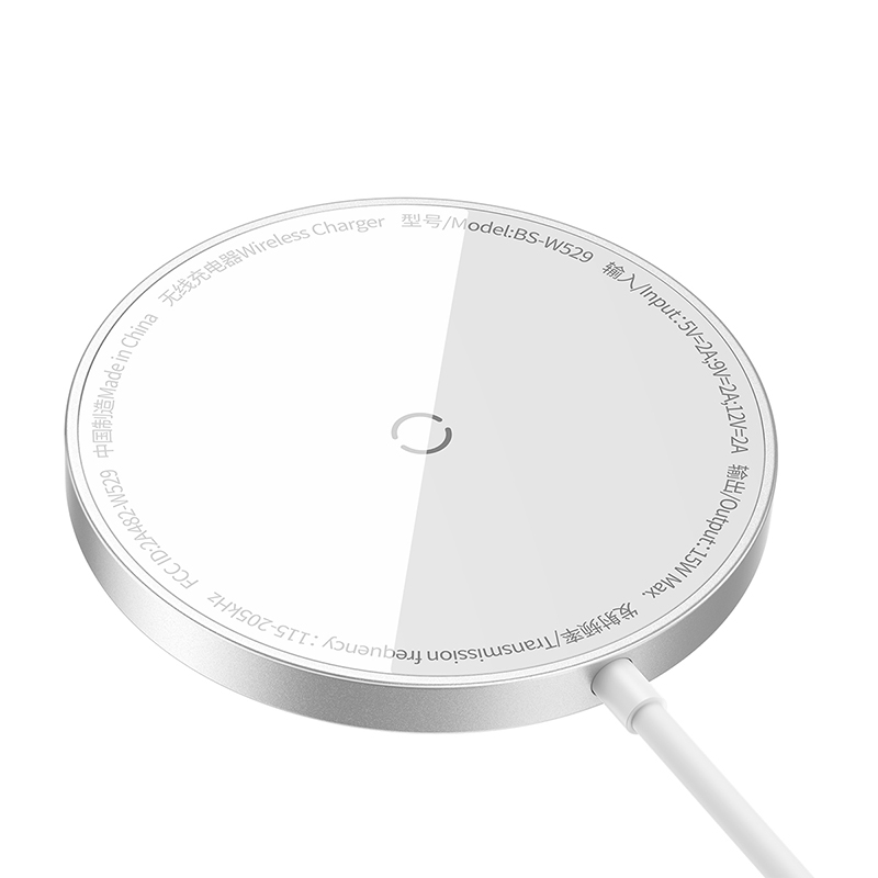 Sạc Không Dây Từ Tính Baseus Simple Mini3 15W | Siêu Mỏng 6.1mm, Tản Nhiệt Tốt