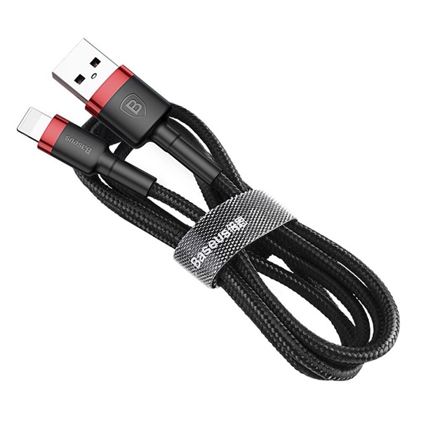 Cáp Sạc Baseus Cafule USB to Ln 2.4A | Bện Dù Chống Đứt, Chính Hãng, Dài 1m/2m