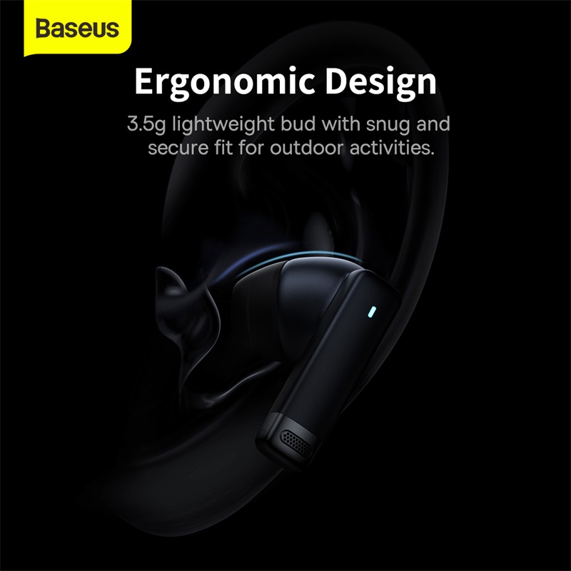 Tai Nghe Baseus Bowie E9 | Bluetooth 5.3, Siêu Nhẹ 3.5g, 4 Mic ENC, Độ Trễ Thấp 0.038s