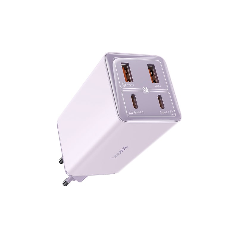Cốc Sạc Baseus GaN6 Pro 100W 4 Cổng | Kèm Cáp 100W, Sạc Laptop & Điện Thoại, 2Type-C + 2USB