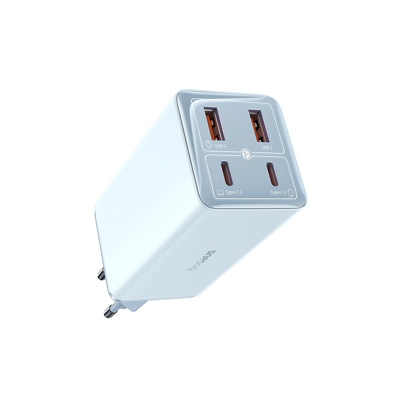 Cốc Sạc Baseus GaN6 Pro 100W 4 Cổng | Kèm Cáp 100W, Sạc Laptop & Điện Thoại, 2Type-C + 2USB