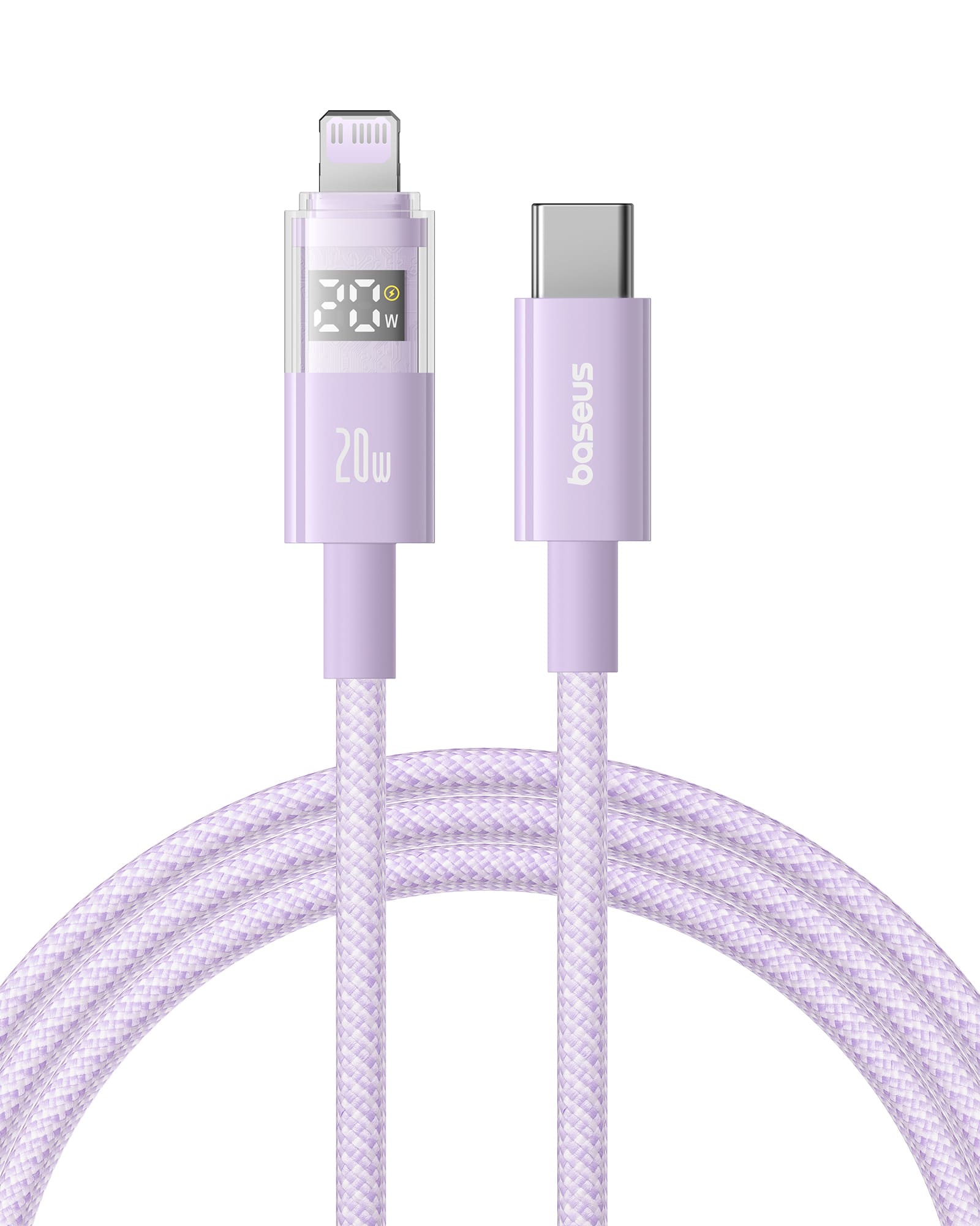 Cáp Sạc Nhanh Baseus Display 2 Fast Charging Data Cable Type-C to iP 20W