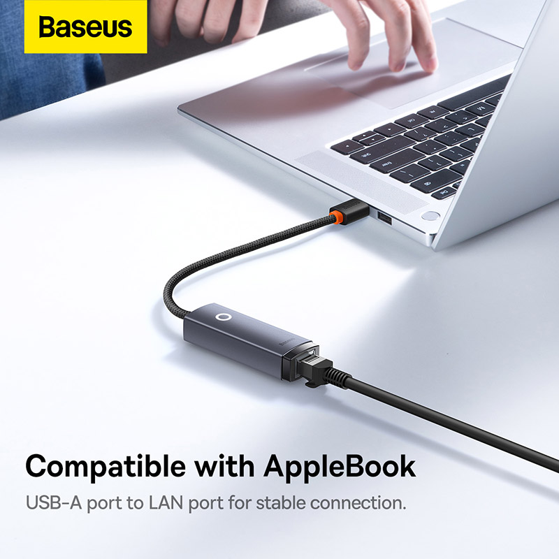 Bộ Chuyển Đổi Baseus Lite Mạng LAN RJ45 | Kết Nối Mạng Dây Cho Macbook, Laptop (100 Mbps)