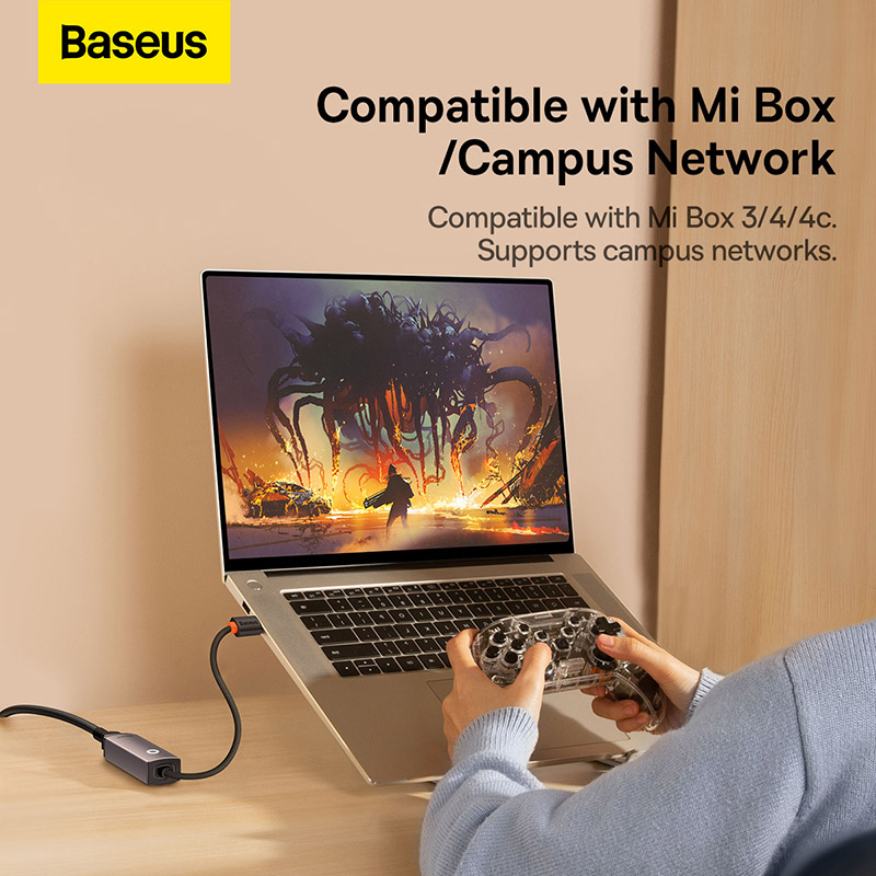 Bộ Chuyển Đổi Baseus Lite Mạng LAN RJ45 | Kết Nối Mạng Dây Cho Macbook, Laptop (100 Mbps)