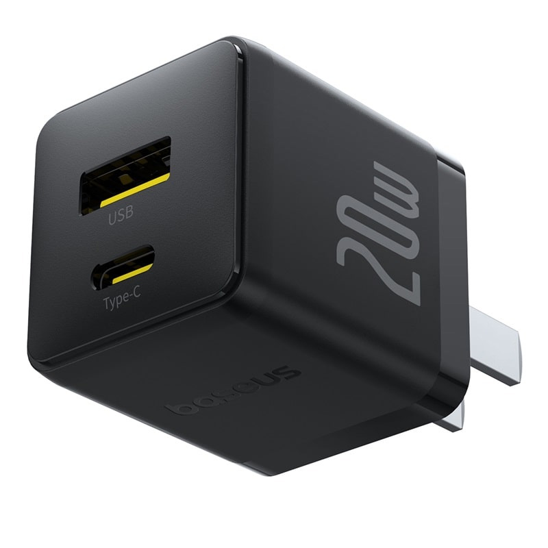 Combo Cốc Cáp Sạc Baseus 20W - Sạc Nhanh - Không Nóng Máy (Cốc Type-C + USB, Cáp Type-C to Ln 1m)