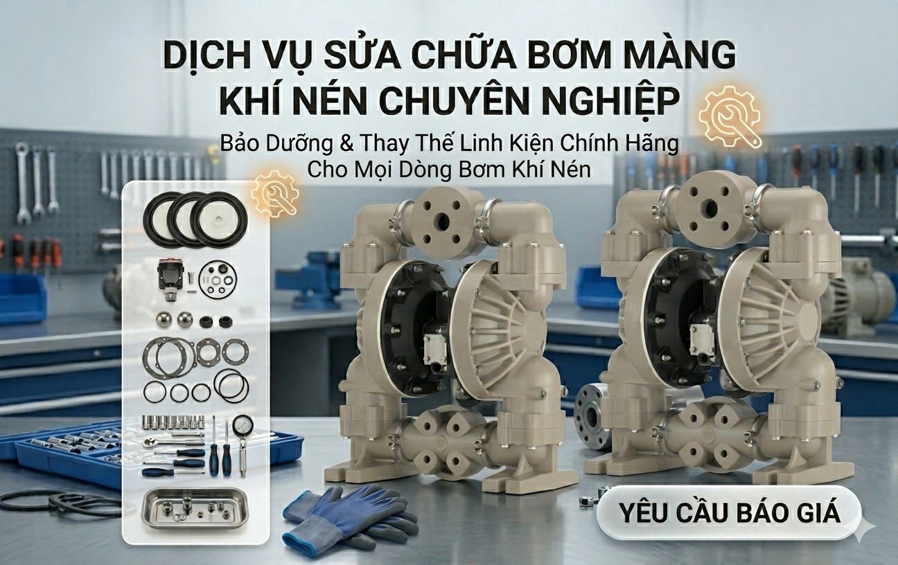 Dịch vụ sửa chữa máy bơm màng khí nén