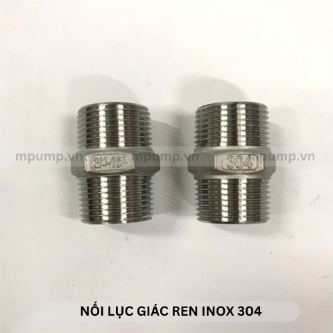 Đầu nối lục giác inox ren ngoài
