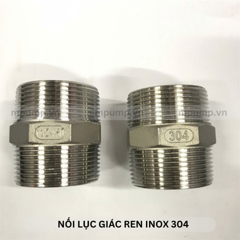 Đầu nối lục giác inox ren ngoài