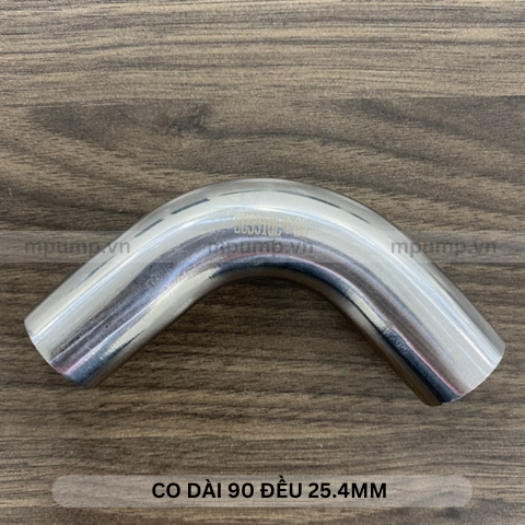 Co dài 90 độ đều inox vi sinh