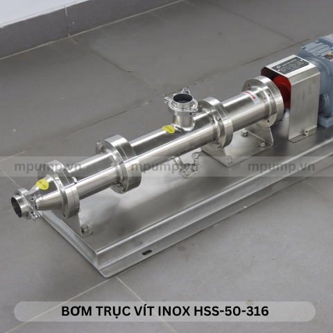 Máy bơm trục vít đơn inox HSS-50-316