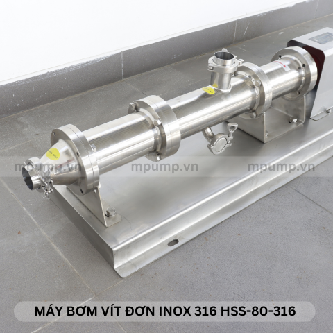 Máy bơm vít đơn inox 316 HSS-80-316