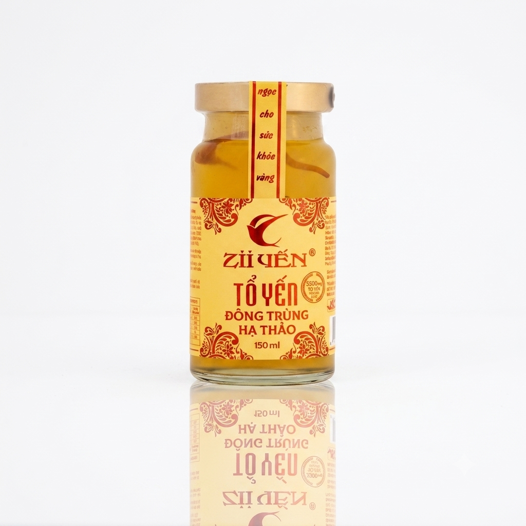 Yến Chưng Đông Trùng Hạ Thảo 5500mg Tổ Yến Hũ 150ml