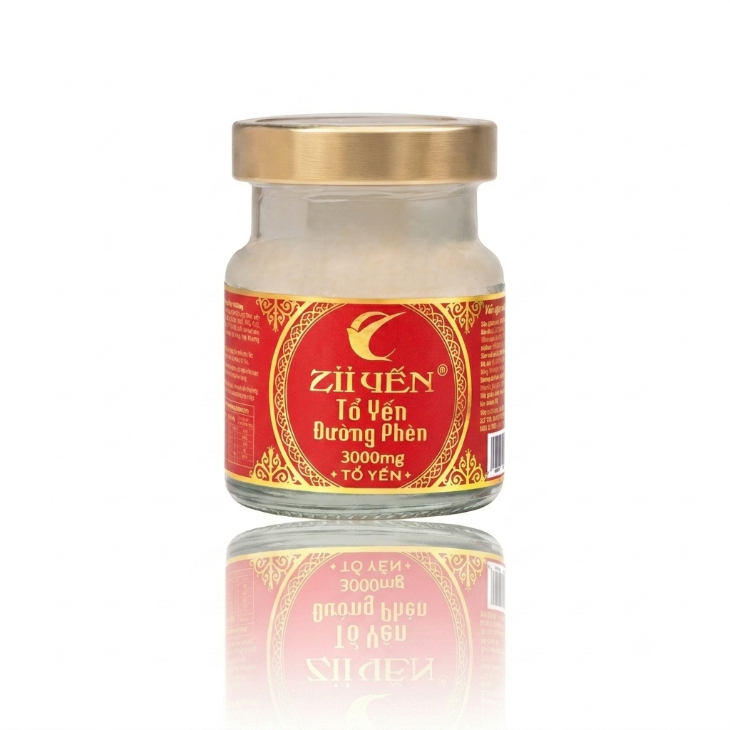 Yến Chưng Đường Phèn 3000mg Tổ Yến