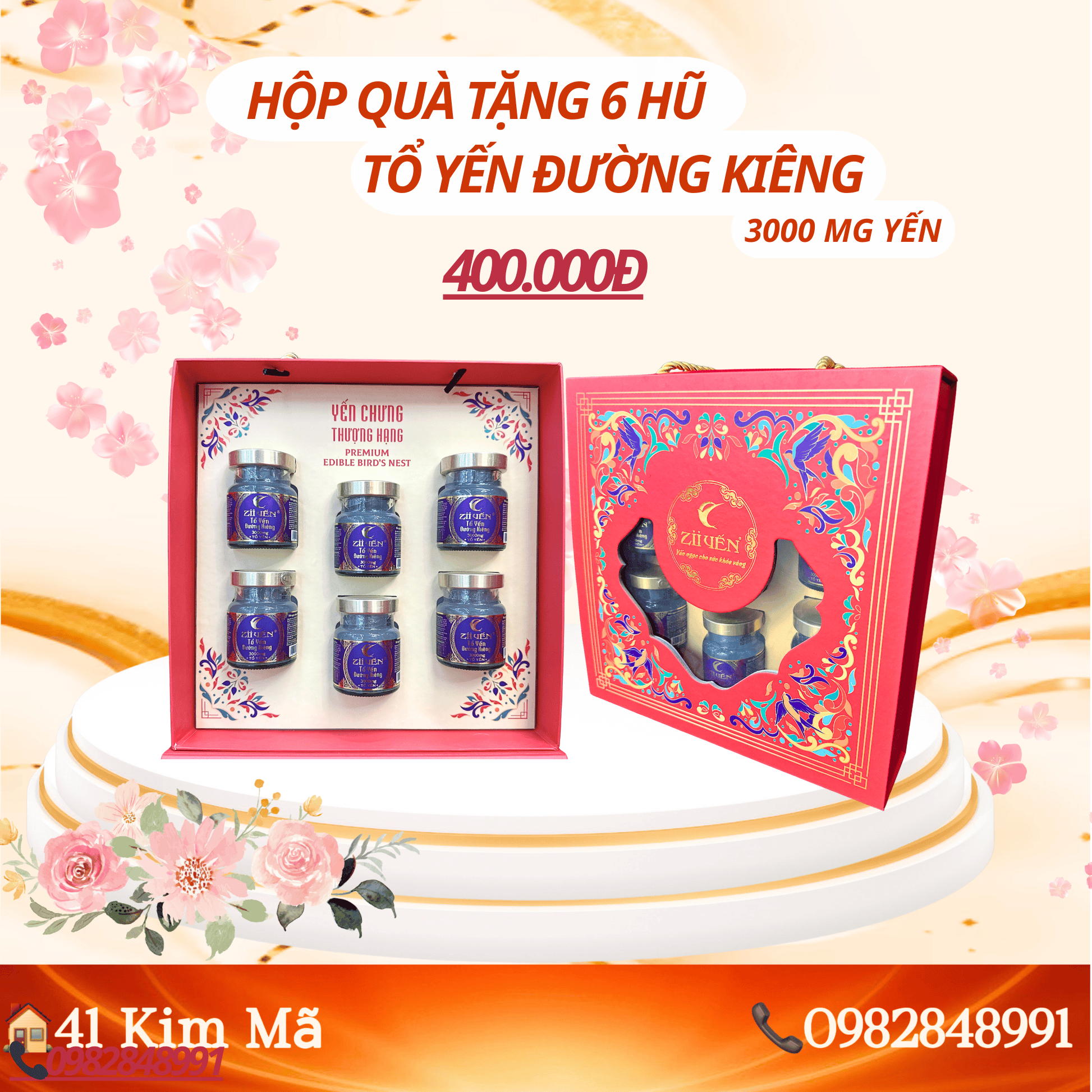 Tổ Yến Đường Kiêng 3000mg Yến