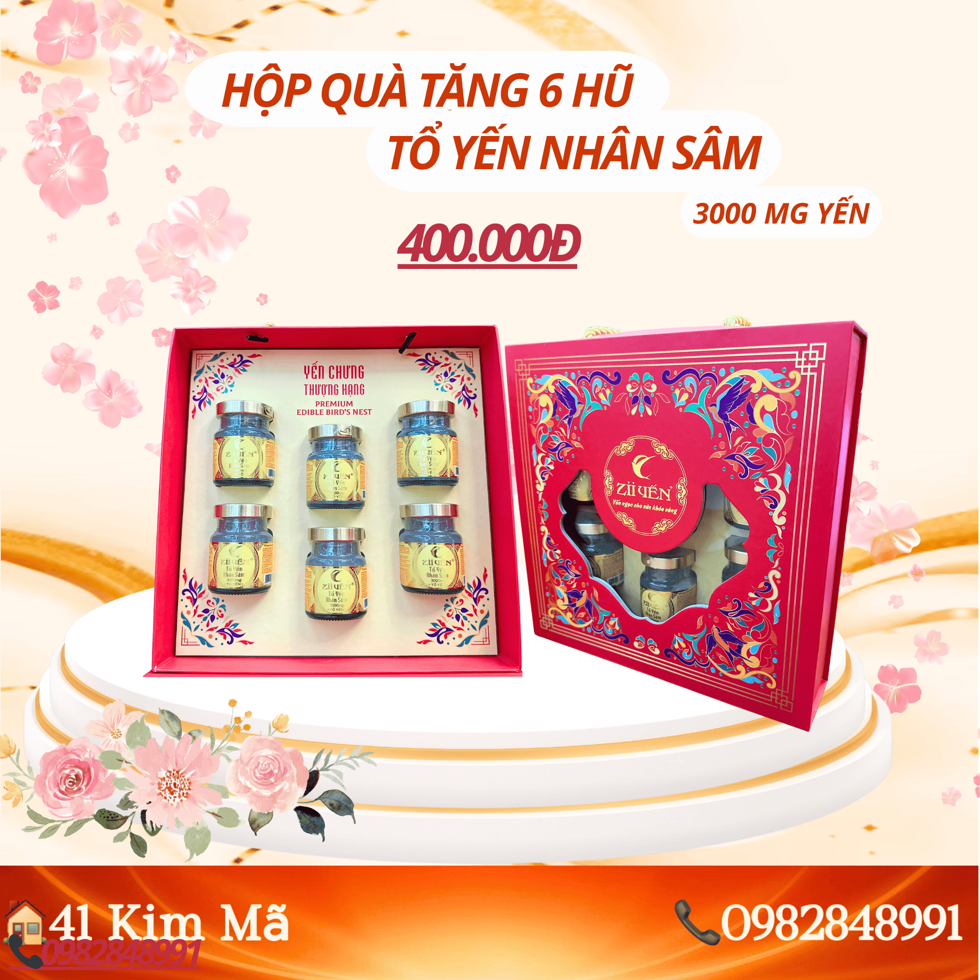 Tổ Yến Nhân Sâm 3000mg Yến