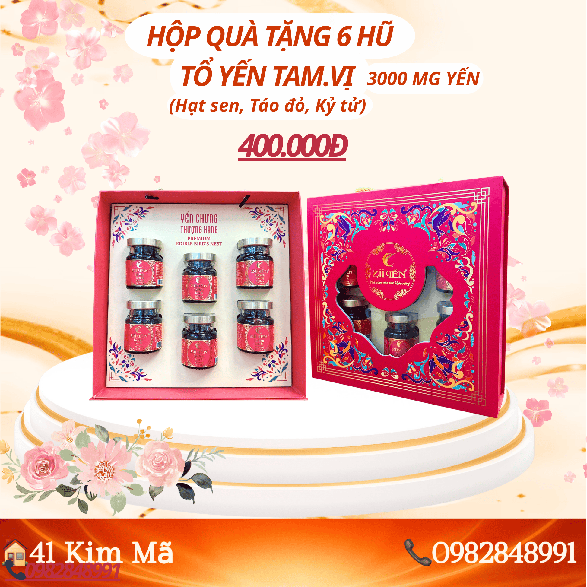 Tổ Yến Tam Vị 3000mg Yến