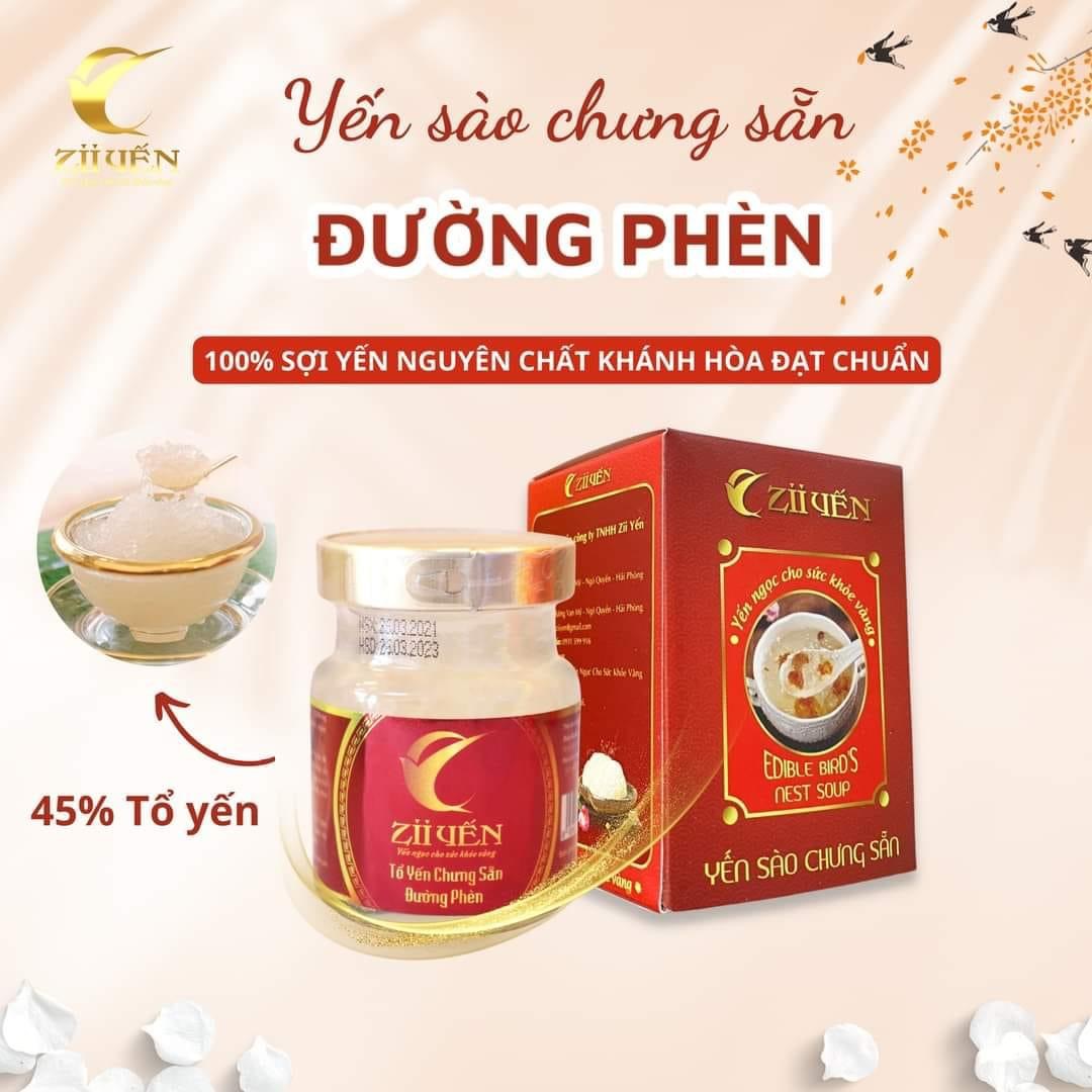 Yến Chưng Đường Phèn 3000mg Tổ Yến