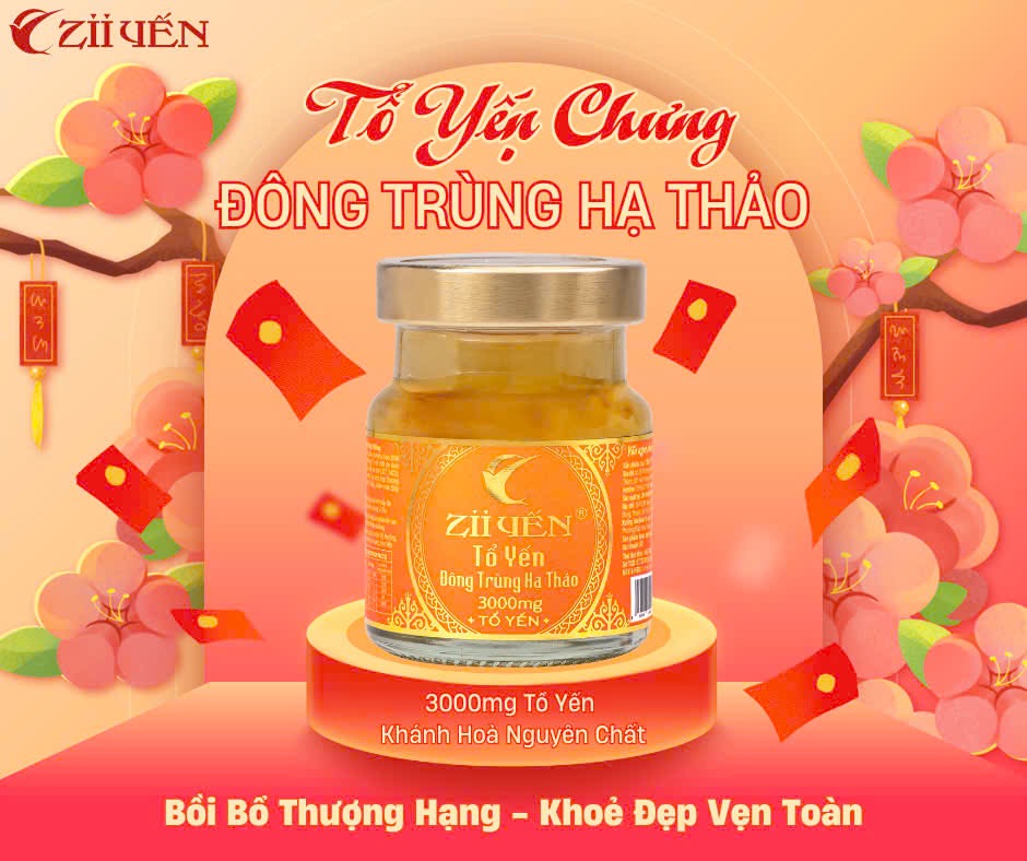 Tổ Yến Đông Trùng Hạ Thảo 3000mg Yến