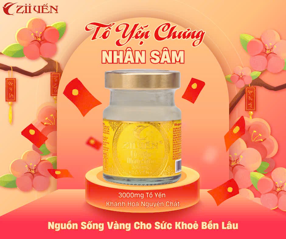 Tổ Yến Nhân Sâm 3000mg Yến