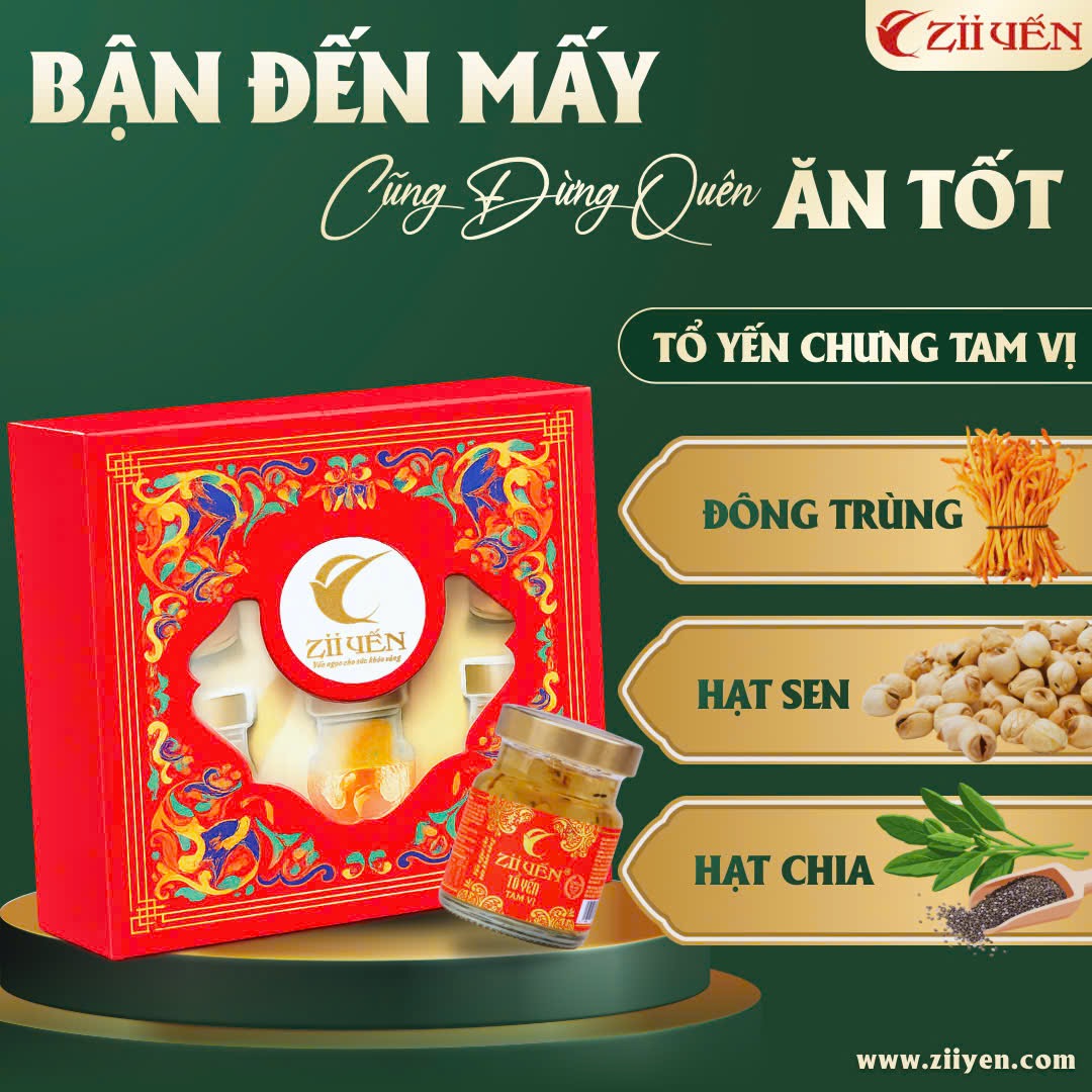 Tổ Yến Tam Vị 1250mg Yến