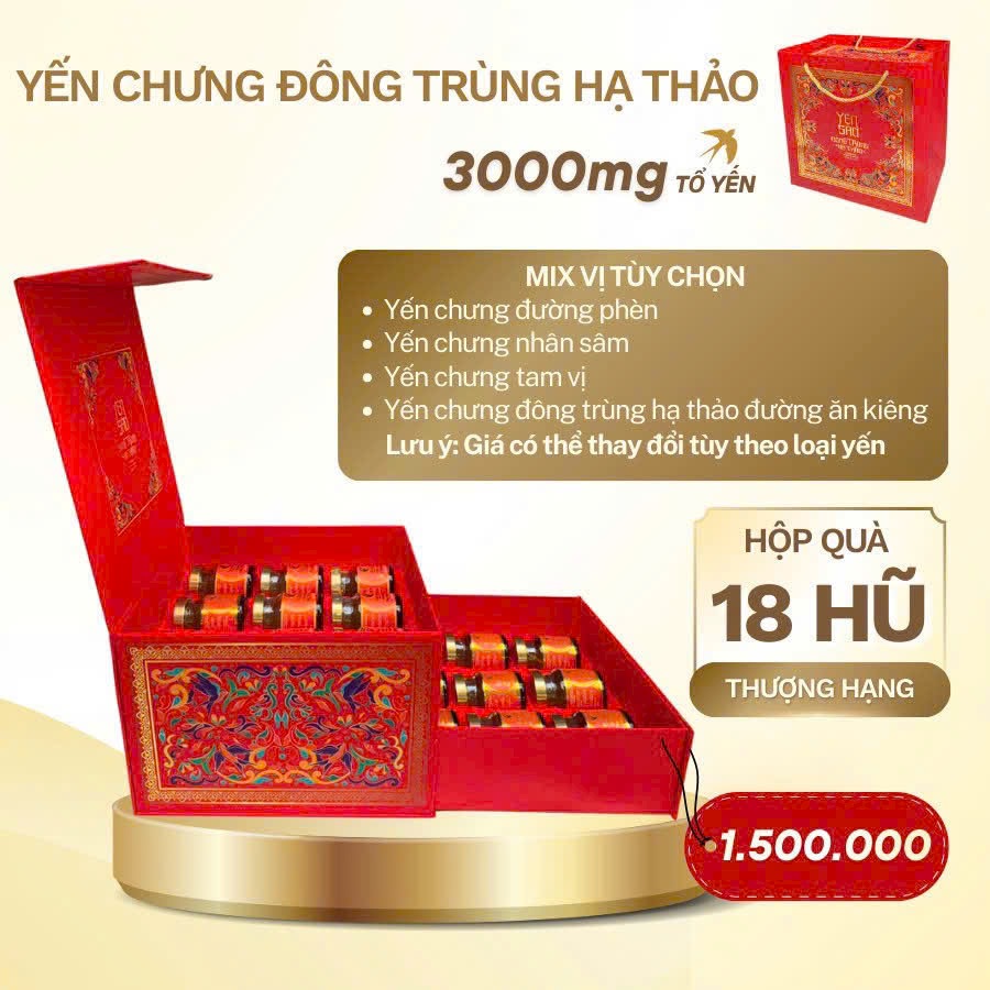 Tổ Yến Đông Trùng Hạ Thảo 3000mg Yến