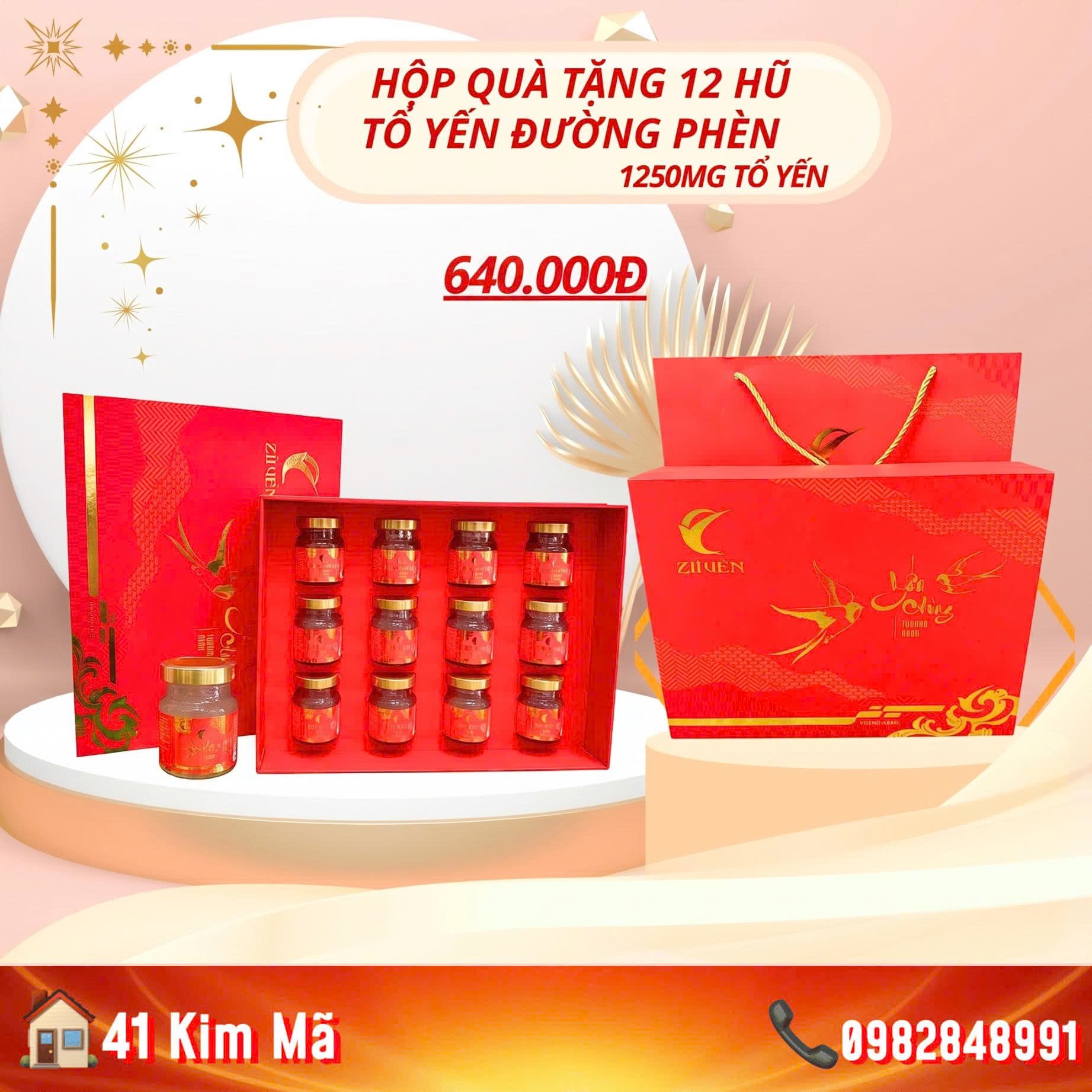 Yến Chưng Đường Phèn 1250mg Tổ Yến