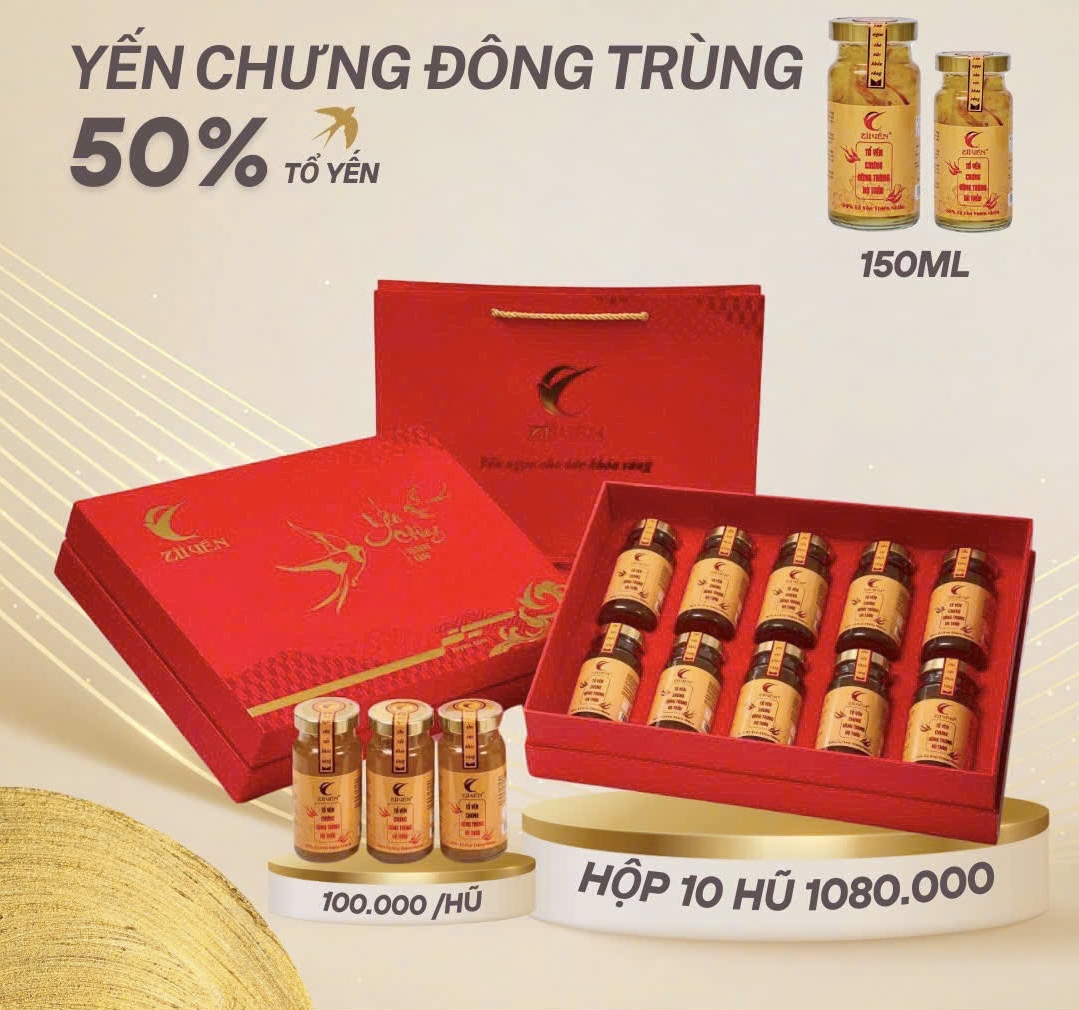 Tổ Yến Đông Trùng Hạ Thảo 5500mg Yến, Hũ 150ml