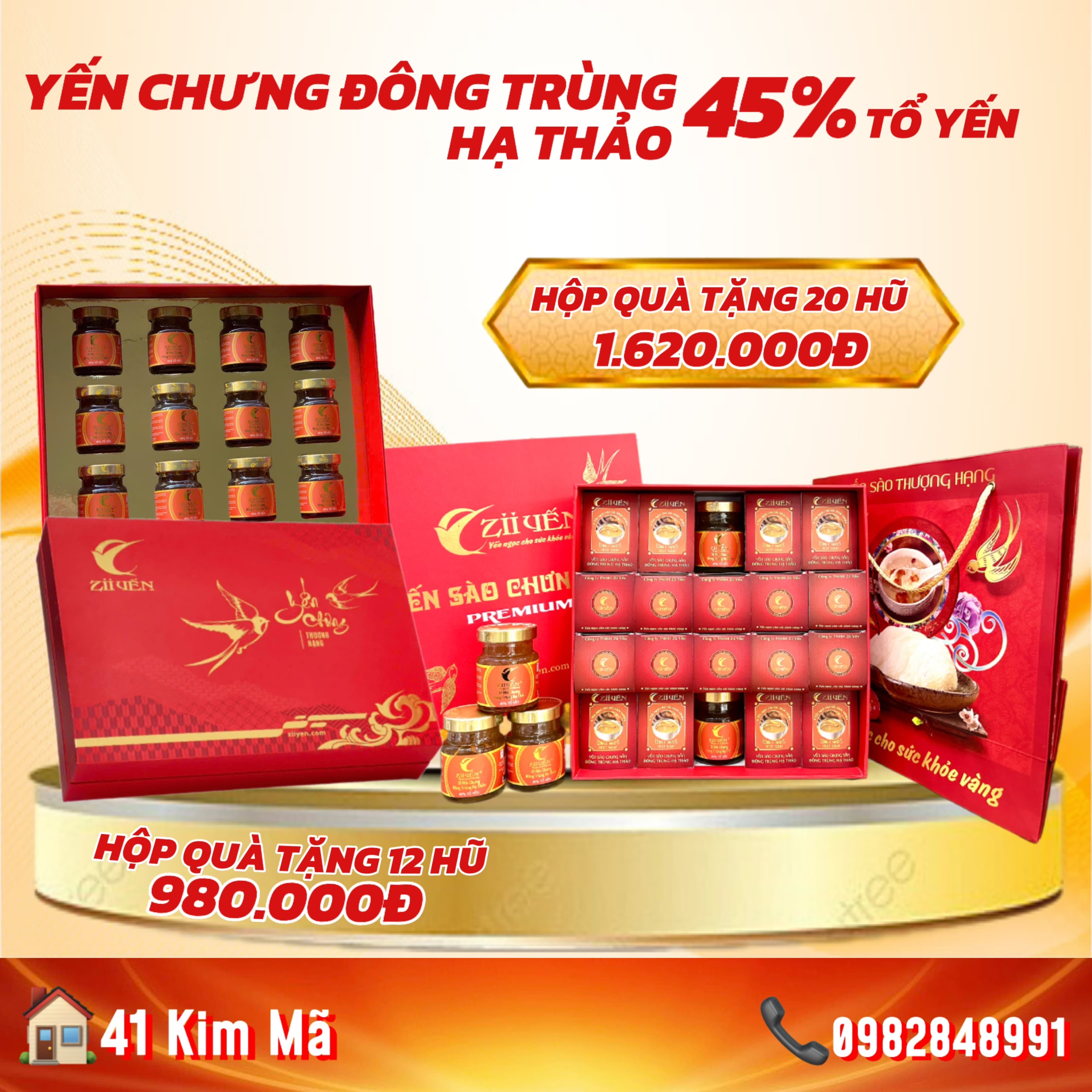 Tổ Yến Đông Trùng Hạ Thảo 3000mg Yến