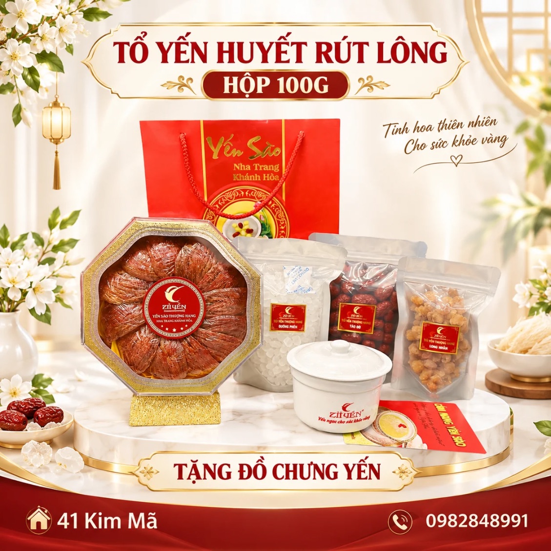 Yến Huyết Rút Lông Thượng Hạng