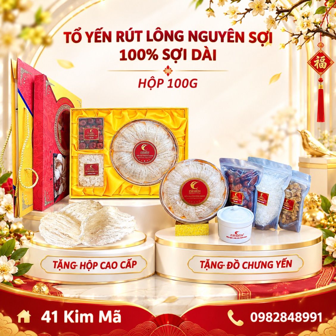Tổ Yến Rút Lông Nguyên Sợi