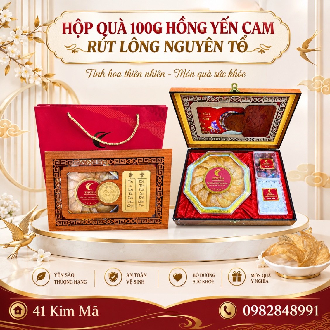 Hồng Yến Cam Rút Lông Thượng Hạng