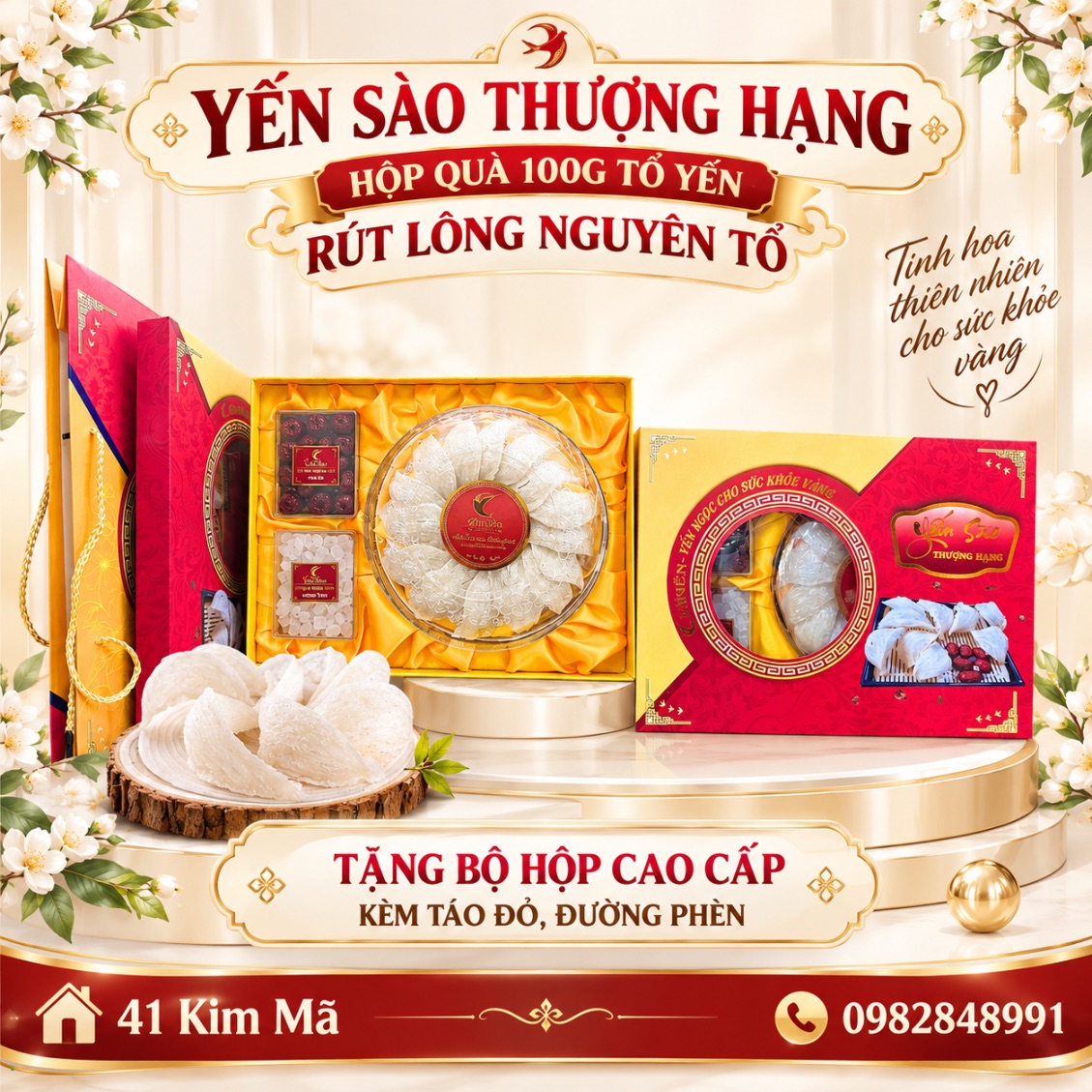 Yến Rút Lông Nguyên Tổ Xuất Khẩu
