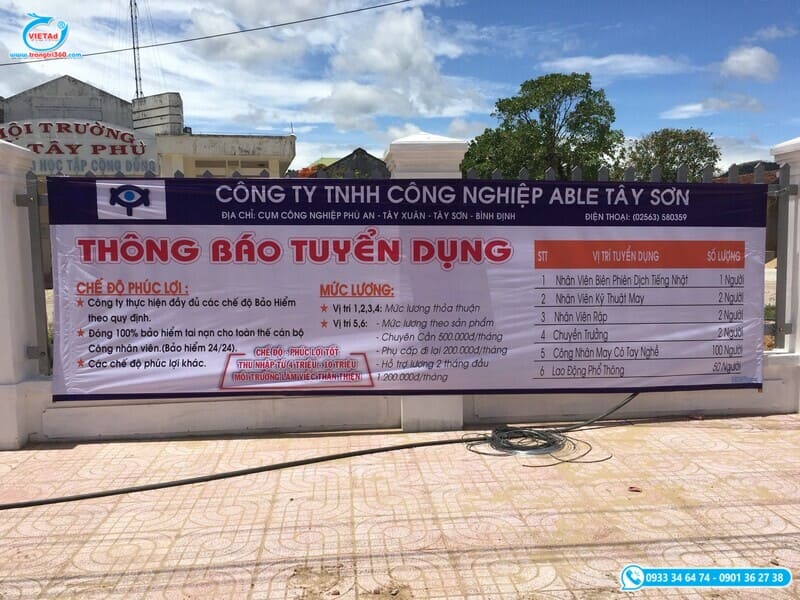 BĂNG RÔN TUYỂN DỤNG (thiết kế theo yêu cầu)