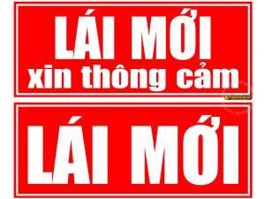 DECAL LÁI MỚI XIN THÔNG CẢM