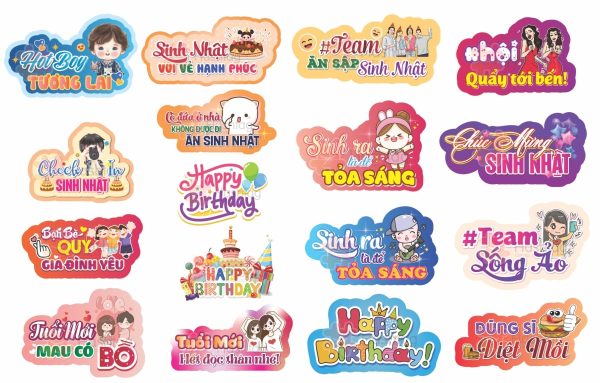 HASHTAG SINH NHẬT - BẢNG CẦM TAY SINH NHẬT