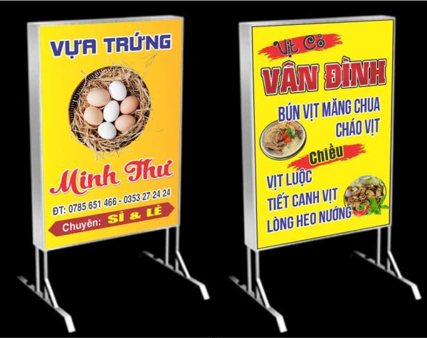 BIỂN VẪY BẠT QUẢNG CÁO (có đèn)