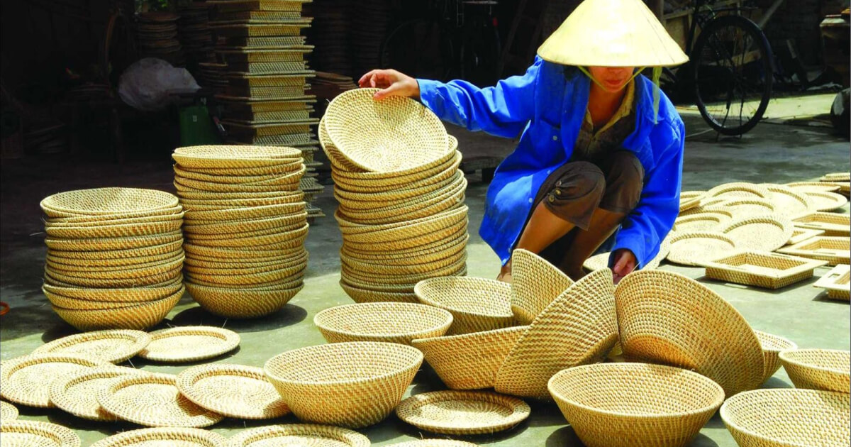 Nghệ Thuật Mây Tre Đan Độc Đáo Ở Làng Mây Tre Đan Ngọc Động