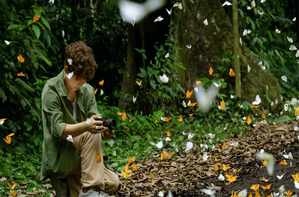 Chụp ảnh với Cúc Phương mùa bướm