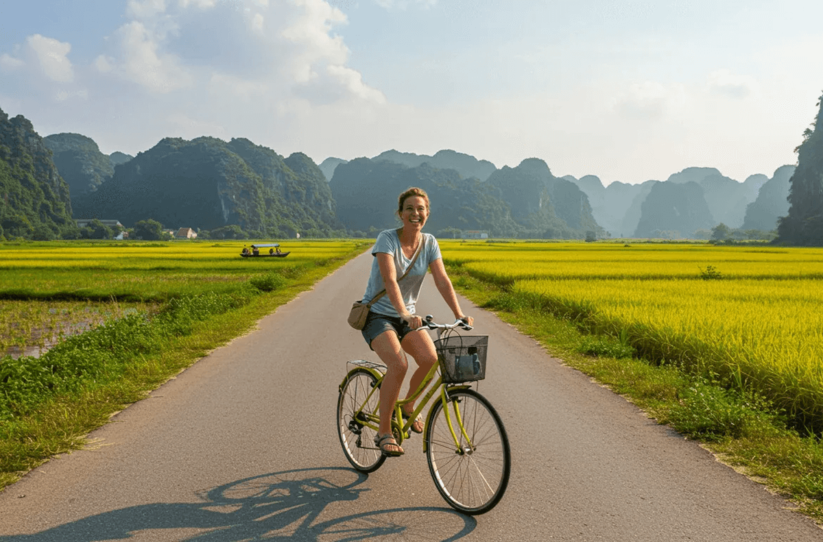 trải nghiệm xe điện tham quan Thung Ui – Bái Đính tiện lợi, trọn vẹn