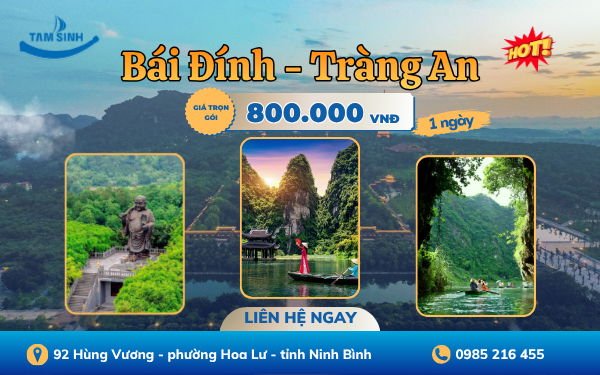 Bái Đính - Tràng An | Tour Ninh Bình 1 ngày