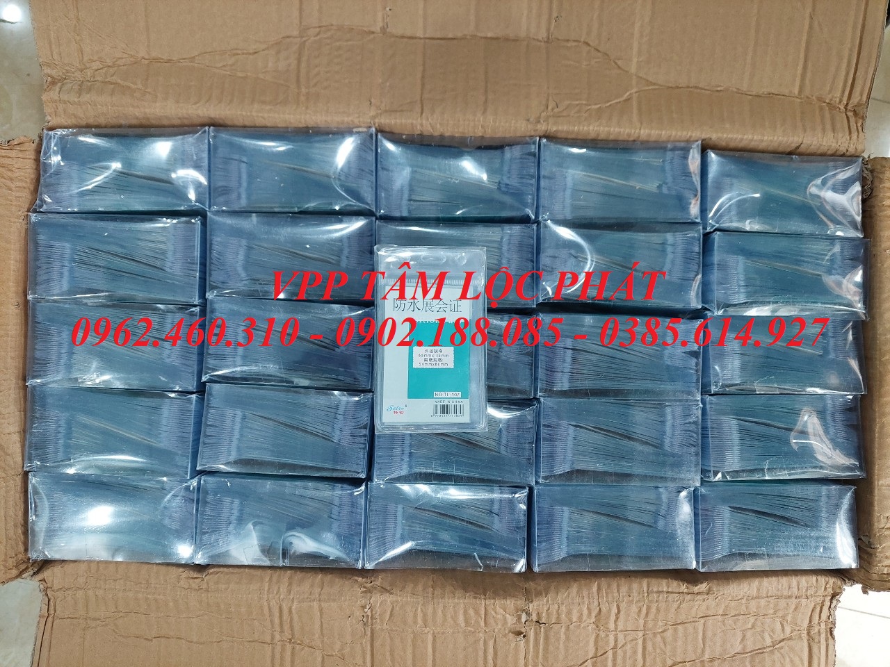 BAO THẺ TÊN 107 (LOẠI 1) chống thấm nước, KT 65*115mm