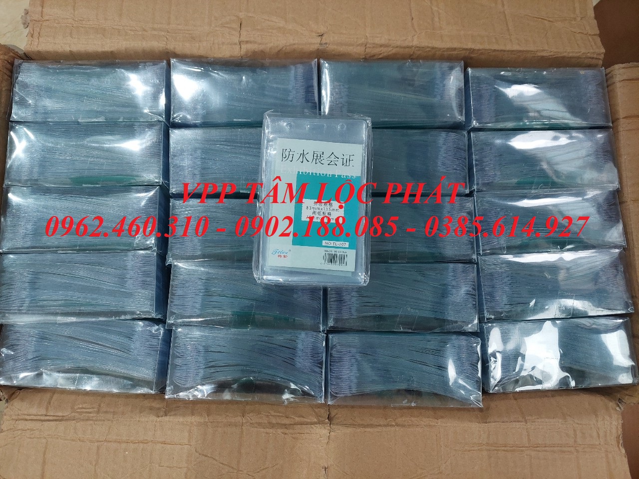 BAO THẺ TÊN 207 (LOẠI 1) chống thấm nước, KT 83*135mm