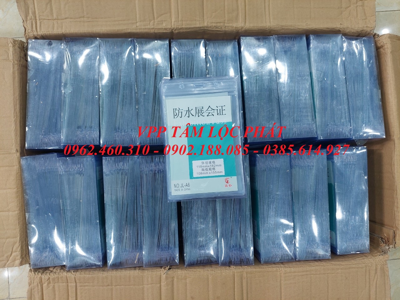 BAO THẺ TÊN A6 (LOẠI 1) chống thấm nước, KT 118*182mm