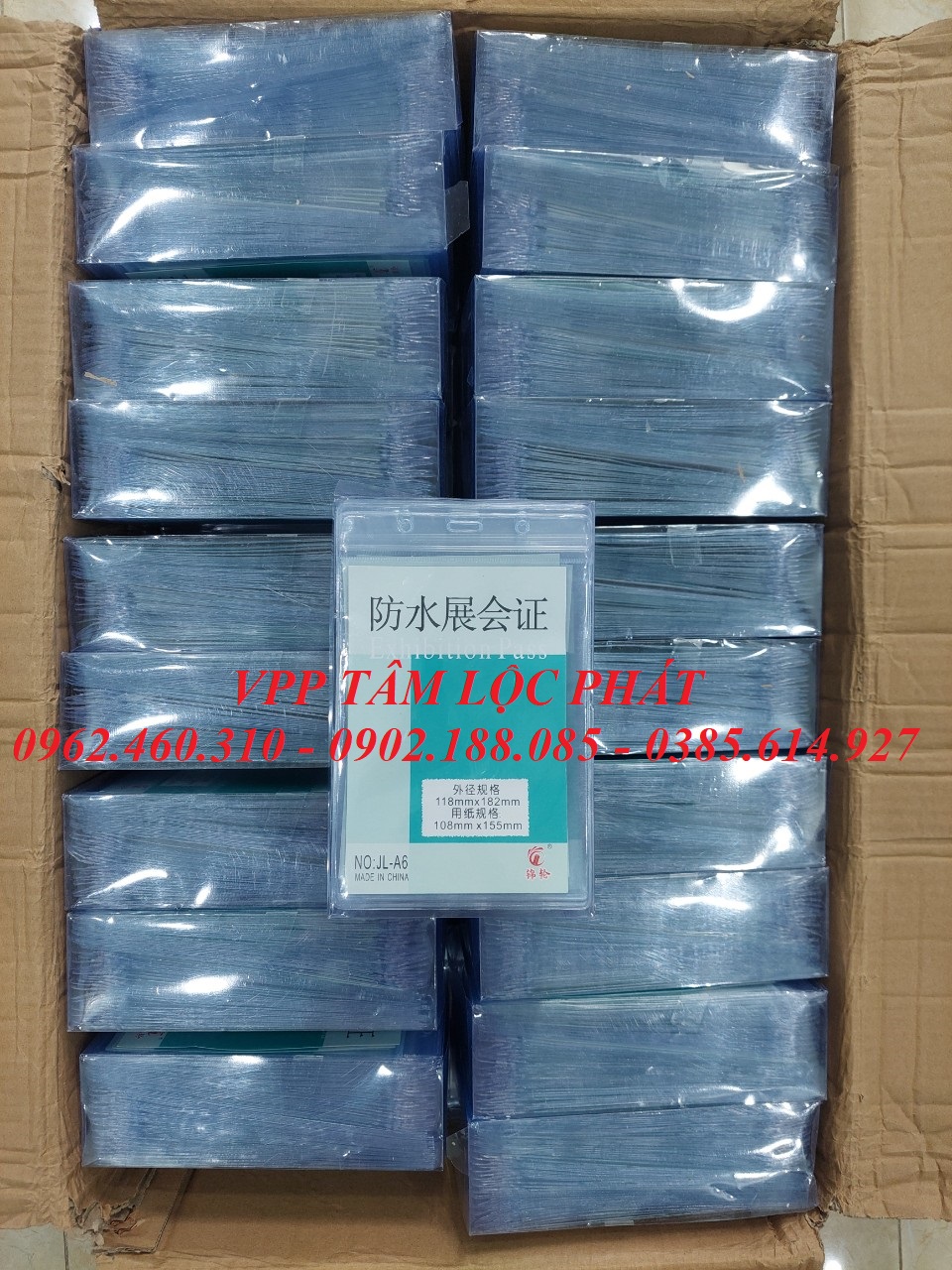 BAO THẺ TÊN A6 (LOẠI 1) chống thấm nước, KT 118*182mm