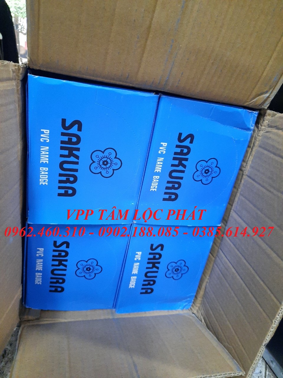 Hộp 50 chiếc THẺ CÀI SAKURA - Kẹp thẻ hội nghị